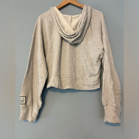 Aerie Gray Cropped Relaxed cropped Hoodie - Picture 4 of 5